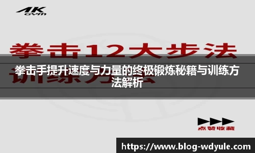 拳击手提升速度与力量的终极锻炼秘籍与训练方法解析